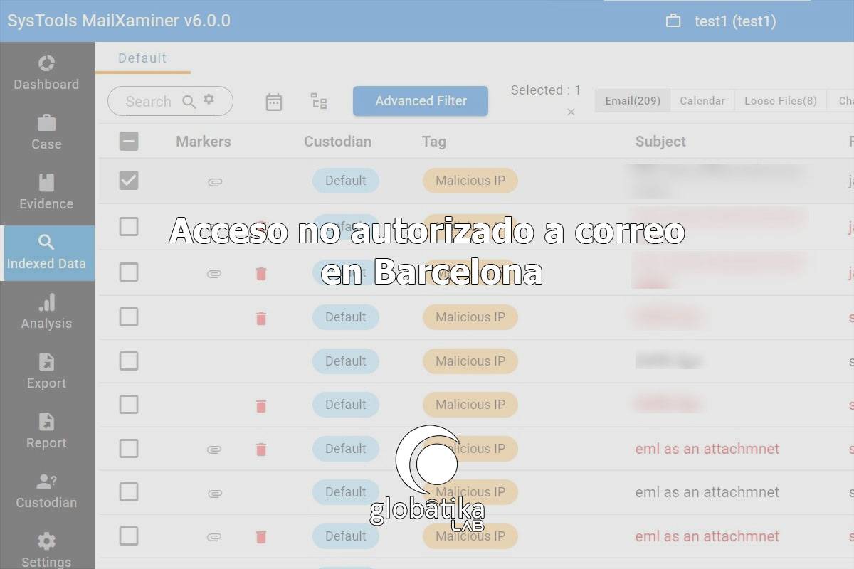 Acceso no autorizado a correo en Barcelona