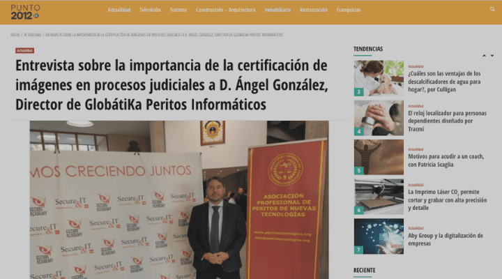 Entrevista sobre la importancia de la certificación de imágenes en procesos judiciales