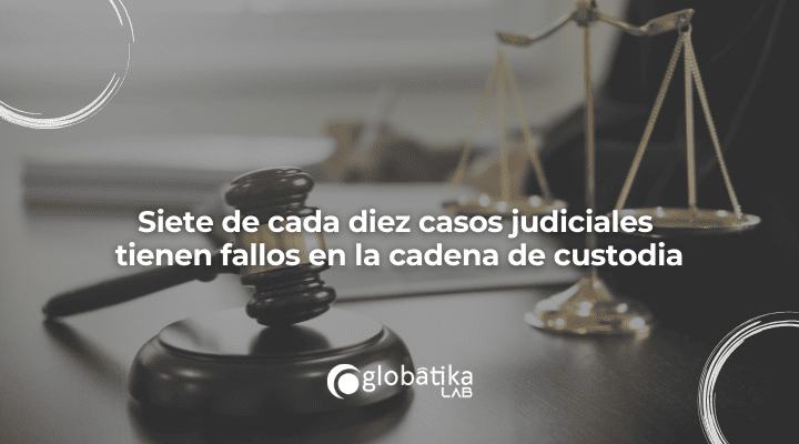 Siete de cada diez casos judiciales fallan en la cadena de custodia