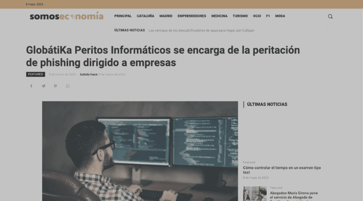 GlobátiKa se encarga de la peritación de phishing dirigido a empresas