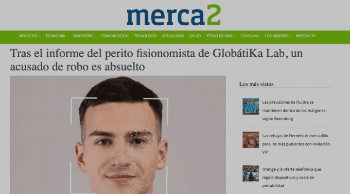 Tras el informe del perito fisionomista de GlobátiKa Lab, un acusado de robo es absuelto