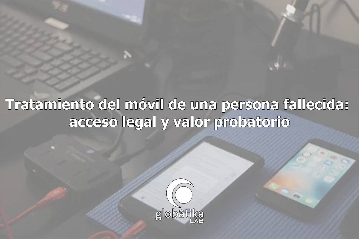 Tratamiento del móvil de una persona fallecida