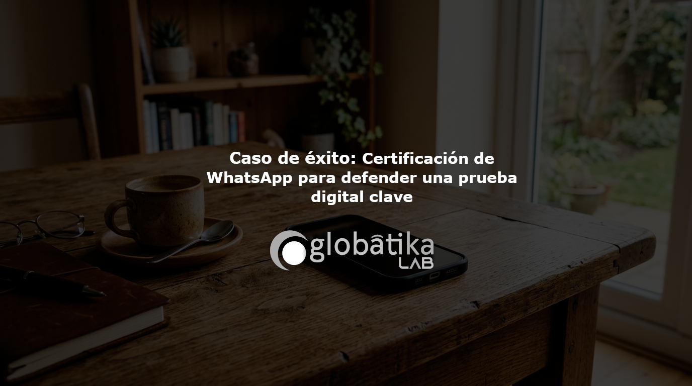Certificación de WhatsApp en un conflicto familiar con audios y correos clave